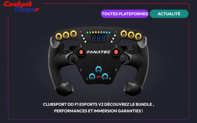 Clubsport DD F1 Esports V2 découvrez le bundle , performances et immersion garanties !